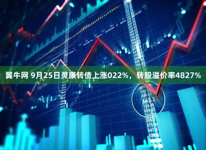 翼牛网 9月25日灵康转债上涨022%，转股溢价率4827%