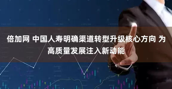倍加网 中国人寿明确渠道转型升级核心方向 为高质量发展注入新动能